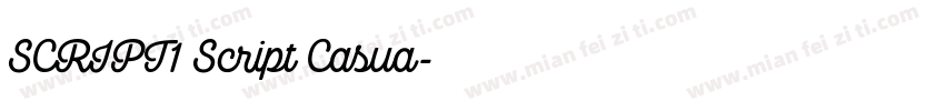 SCRIPT1 Script Casua字体转换
